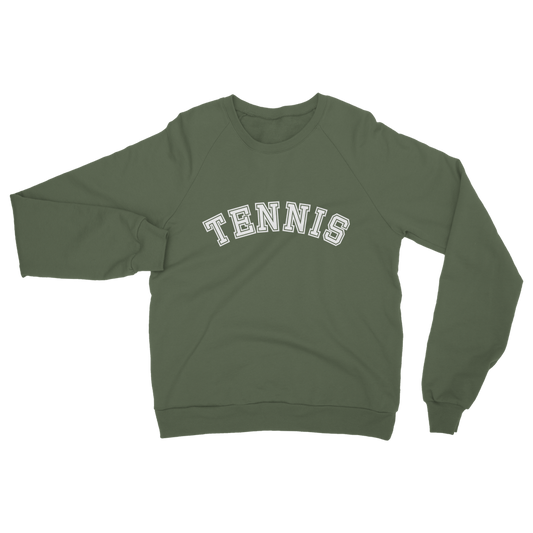 Men's College Style TENNIS Sweatshirt | Small - 5XL