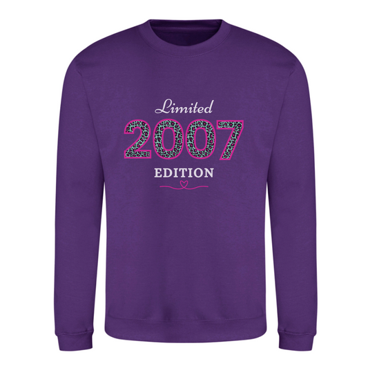 2007 Limited Addition - 18th Birthday Gift Sweatshirt
