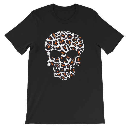Leopard Print Skull - Girls Halloween T-shirt | 3 -13 years