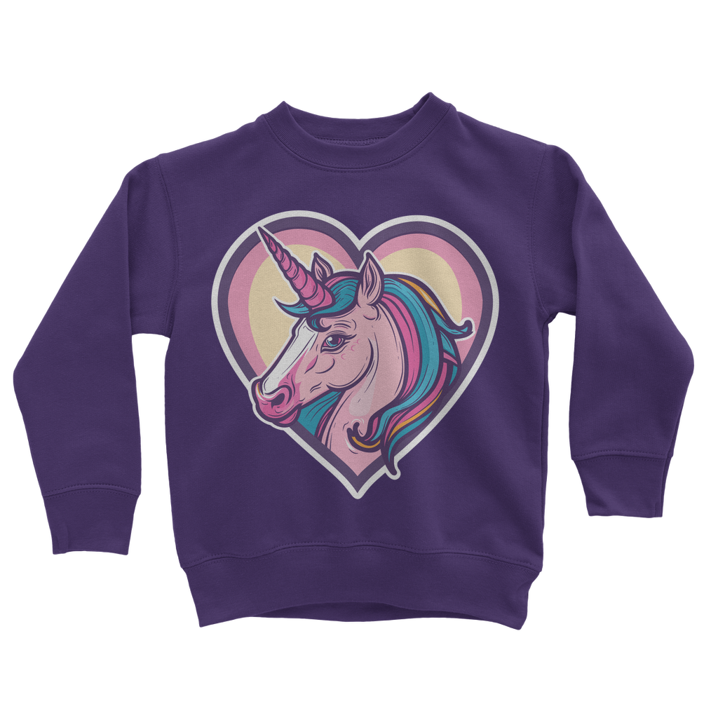 Unicorn Heart - Girls Sweatshirt | 3 - 13 years