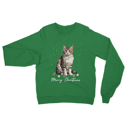 Festive Cat - Adult's Christmas Sweatshirt | S - 5XL