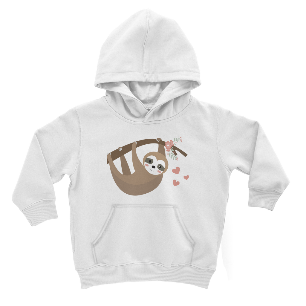 Girls Cute Sloth Pullover Hoodie