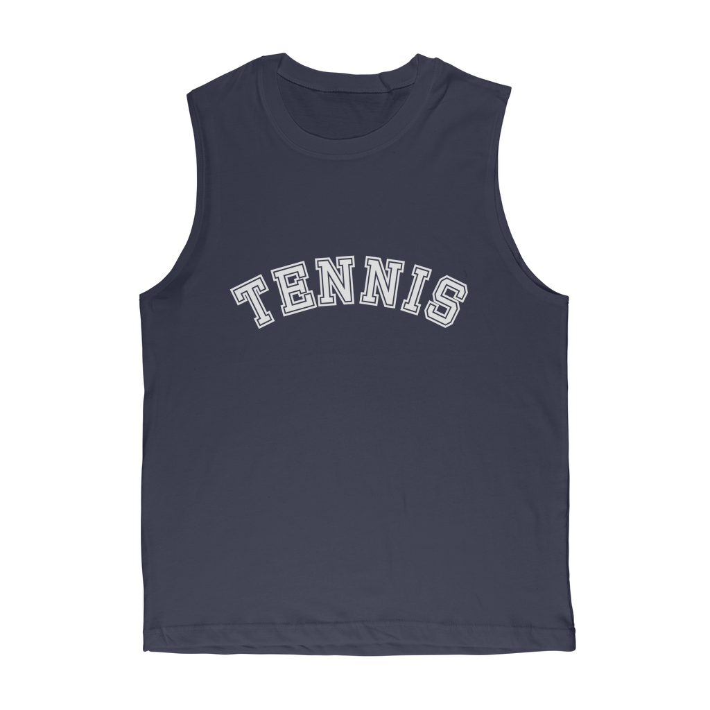 Men's College Style TENNIS Tank Top Vest | Small - 2XL