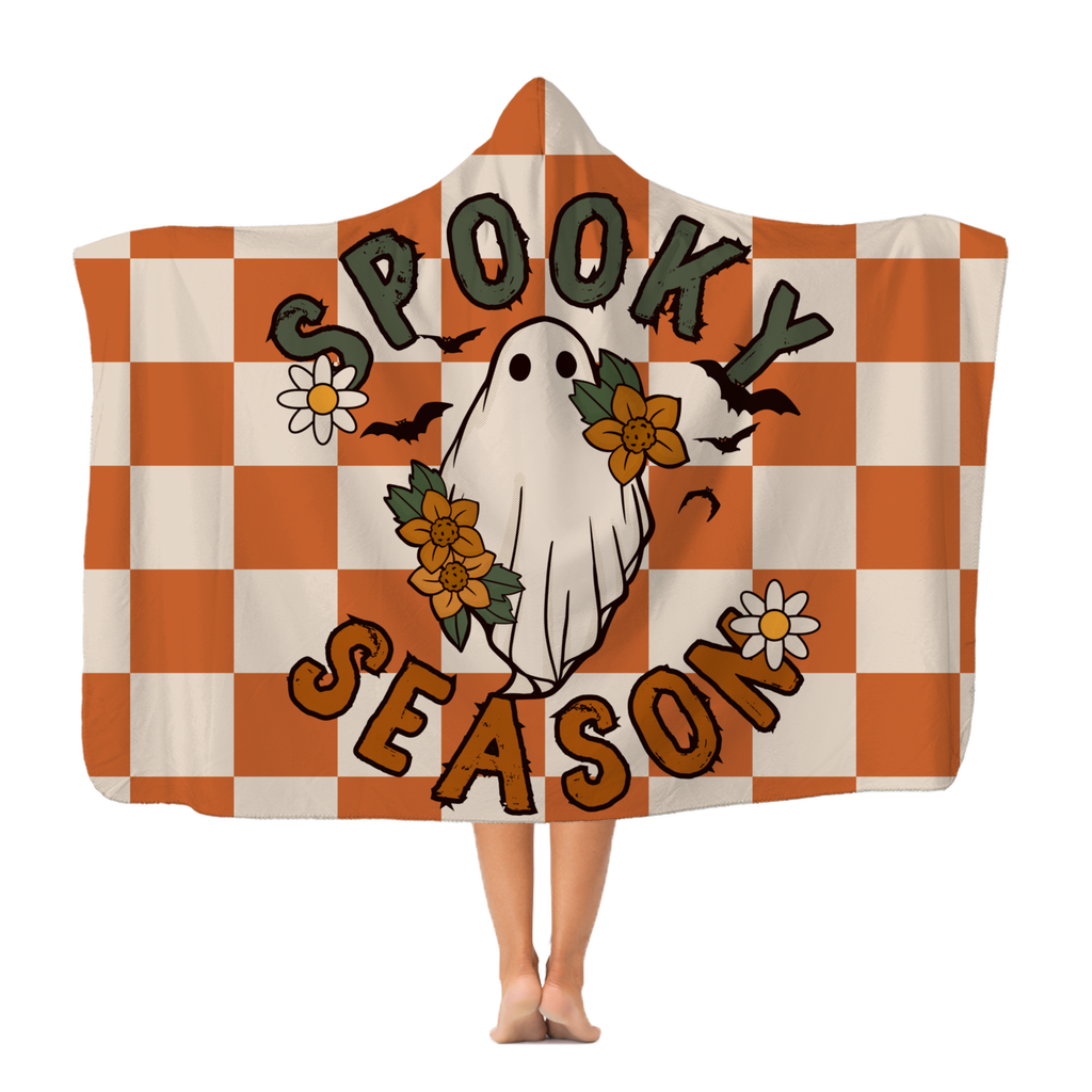 Retro Spooky Season - Adults & Kids Premium Hooded Blanket | 2 sizes