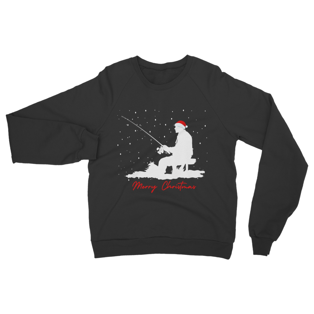 Festive Fisherman - Men's Christmas Sweatshirt | Small - 5XL