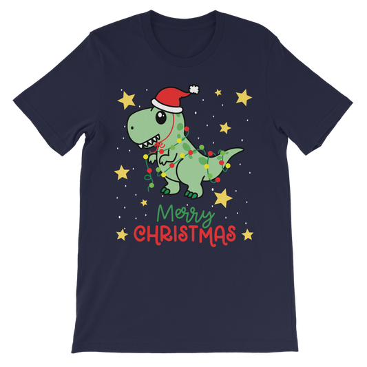 Christmas Dinosaur - Kids T-shirt