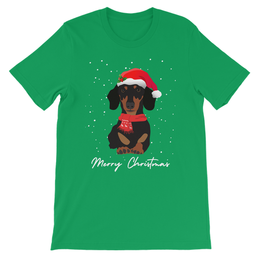 Kids Christmas Dachshund T-shirt | 3 - 13 years