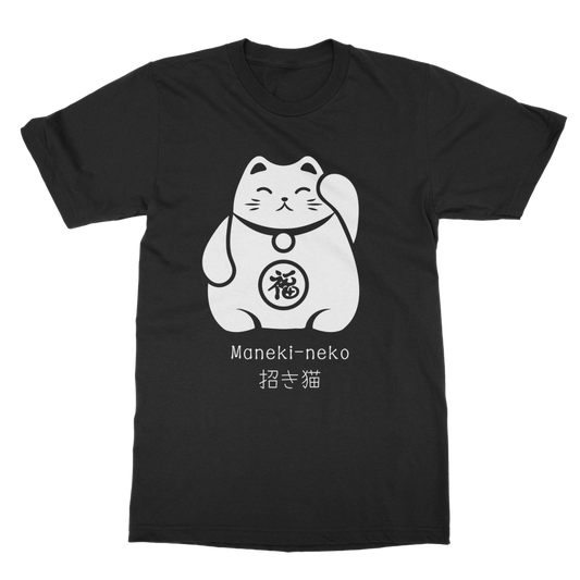 Women's Printed Maneki-neko (Japanese Lucky Cat) T-shirt