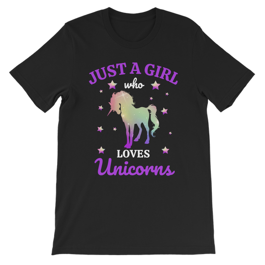 Just a Girl who loves Unicorns T-shirt | 3 - 13 years