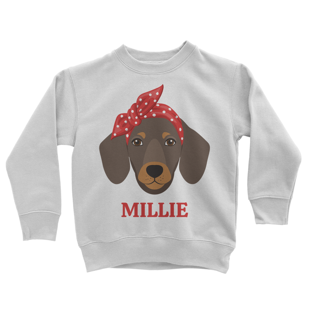 Girls Dachshund Sweatshirt | 3 - 13 years