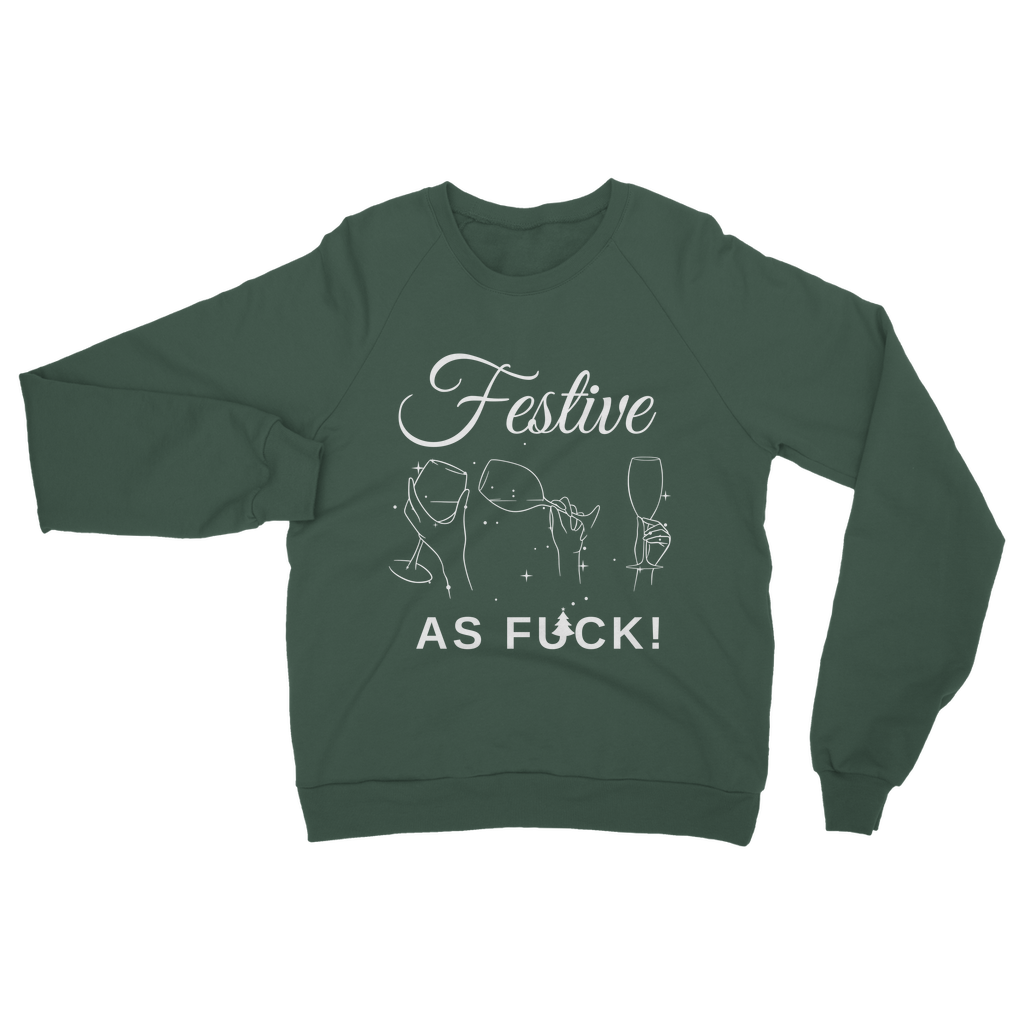 Festive As F*ck  - Women's Christmas Sweatshirt