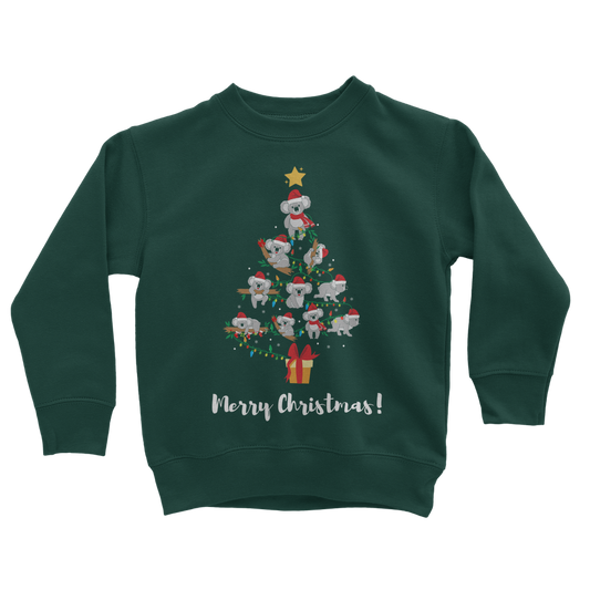 Koala Christmas Tree - Kids Unisex Sweatshirt