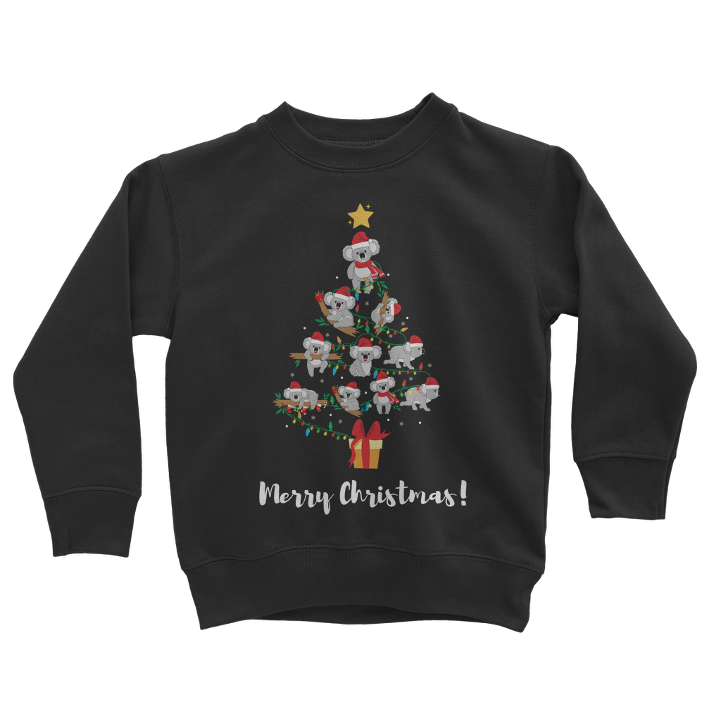 Koala Christmas Tree - Kids Unisex Sweatshirt