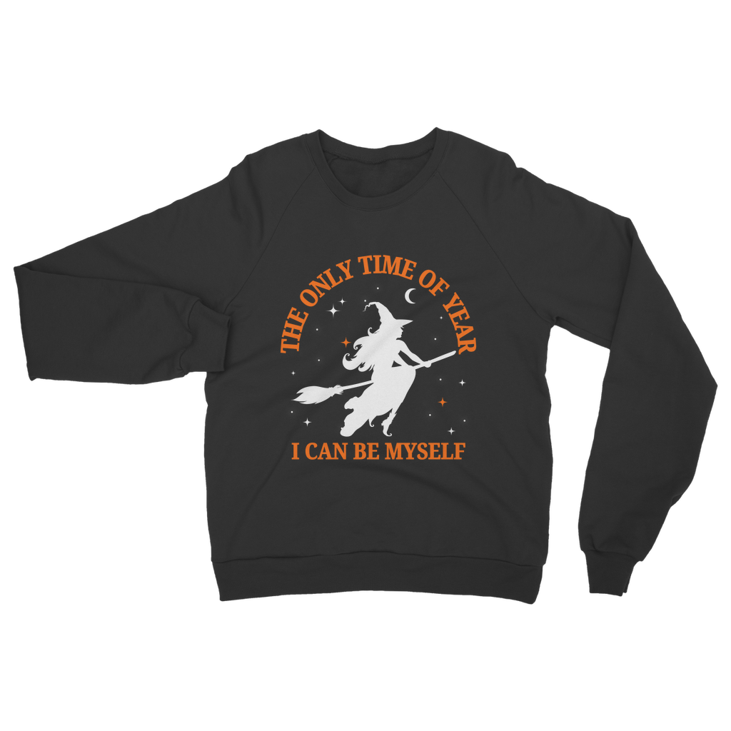 WITCH ON BROOMSTICK Ladie's Sweatshirt