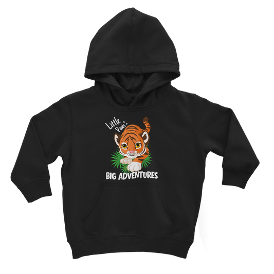 tiger-cub-little-paws-big-adventures-300 | Kids Hooded Sweatshirt