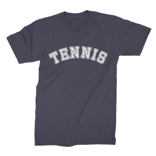 Men's College style 'TENNIS' T-shirt