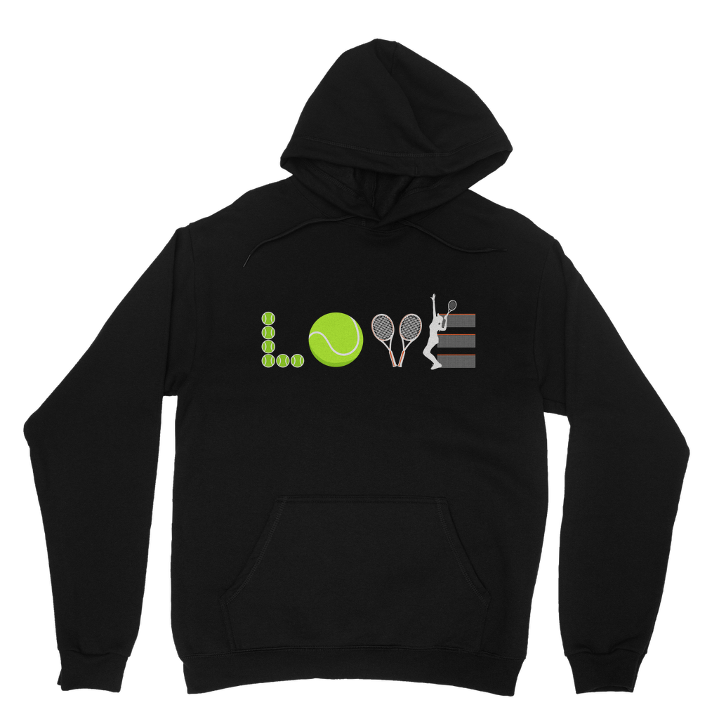 Love Tennis - Women's Printed Pullover Hoodie | Small - 5XL