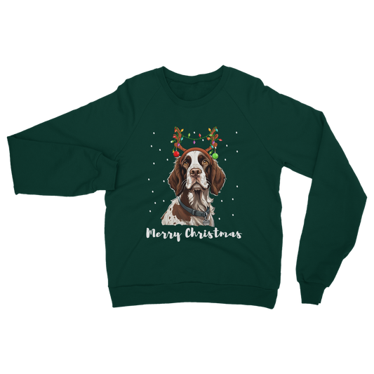 Festive Springer Spaniel - Unisex Adults Christmas Sweatshirt