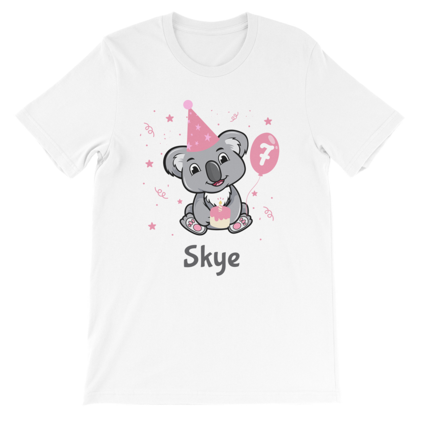 Girls Personalised Birthday Koala T-shirt | 1 - 8 years