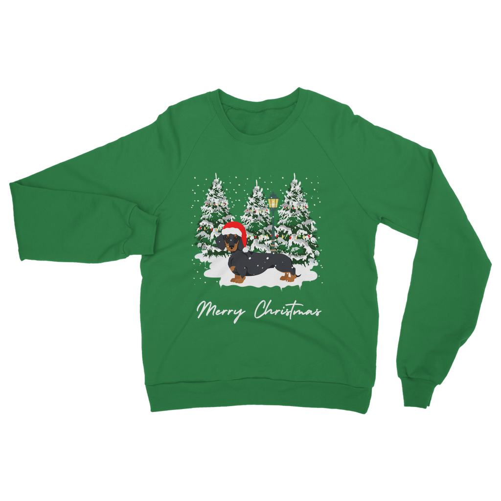Festive Dachshund - Unisex Adults Christmas Sweatshirt