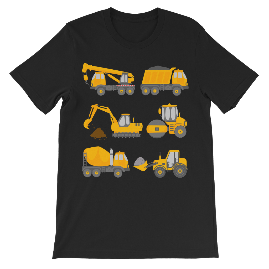 Kids Diggers & Construction Vehicles T-Shirt | 3 - 11 years