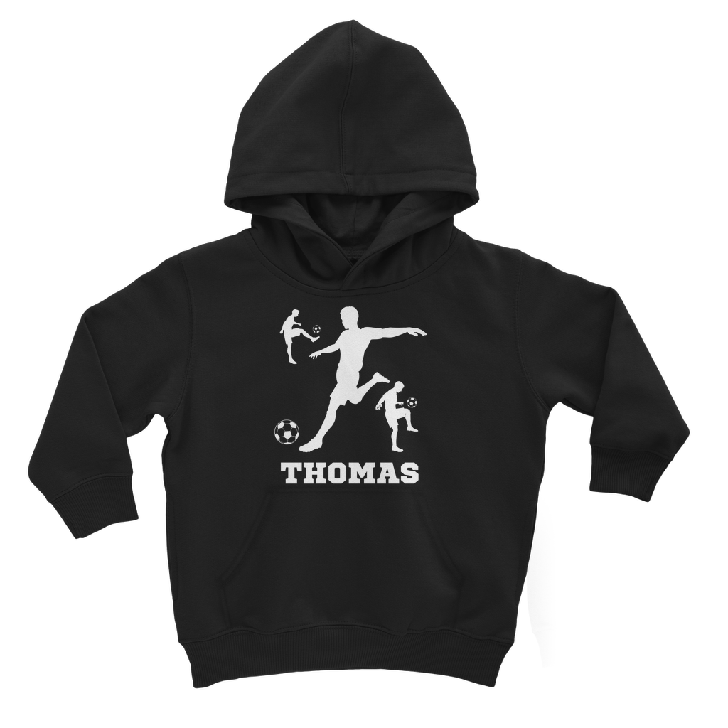 Football Silhouettes - Boys Personalised Football Hoodie | 3 - 13 years