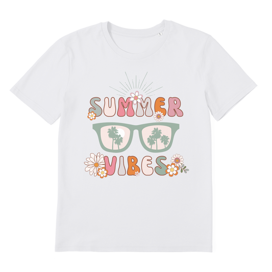 SUMMER VIBES - Women's Summer Holiday/Vacay Printed T-Shirt