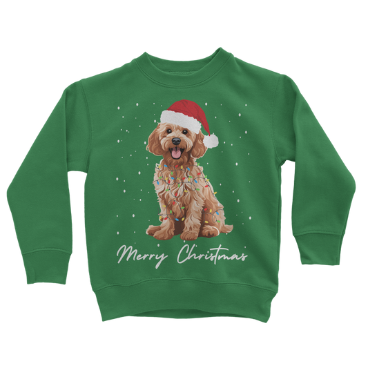 Unisex Kids Christmas Cockapoo Sweatshirt | 3 - 13 years