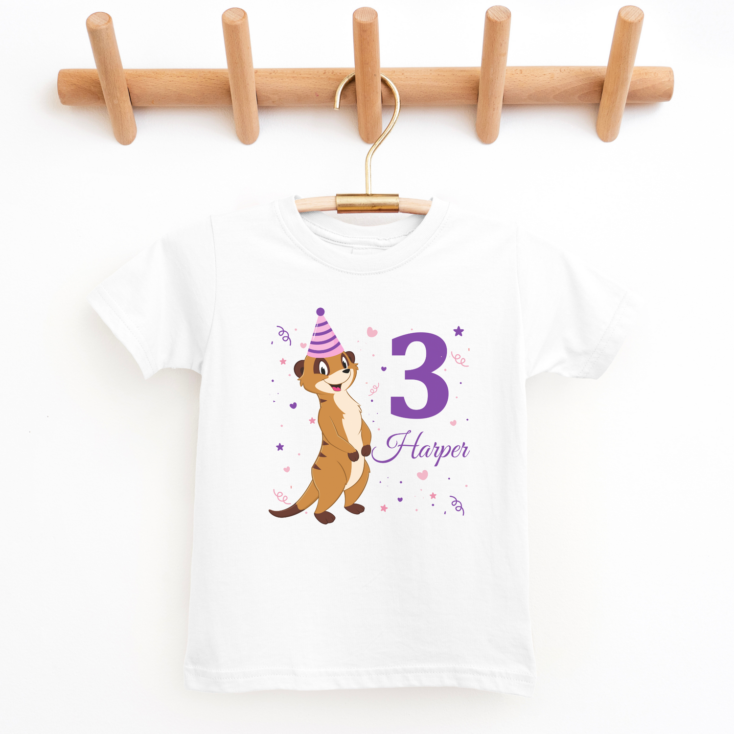 Children's Birthday Meerkat T-shirt