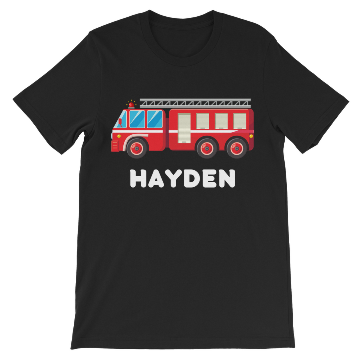 Kids Personalised Fire Engine/Truck T-shirt | 3 - 8 years