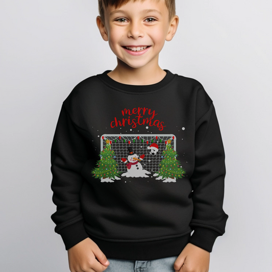 Kids Football themed Christmas Sweatshirt Jumper