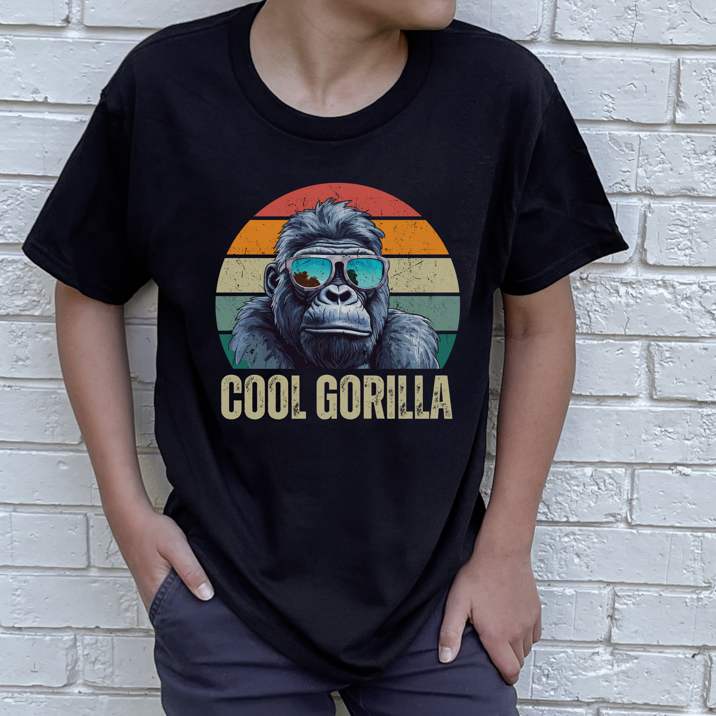 Cool Gorilla - Boys Cotton T-shirt | 5 - 13 years