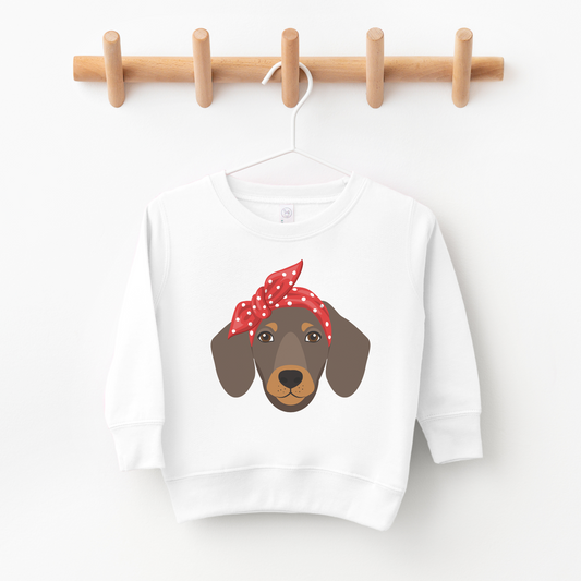 Girls Adorable Dachshund Sweatshirt Jumper | 3 - 13 years