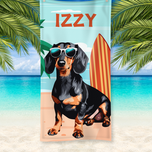 Dachshund beach outlet towel