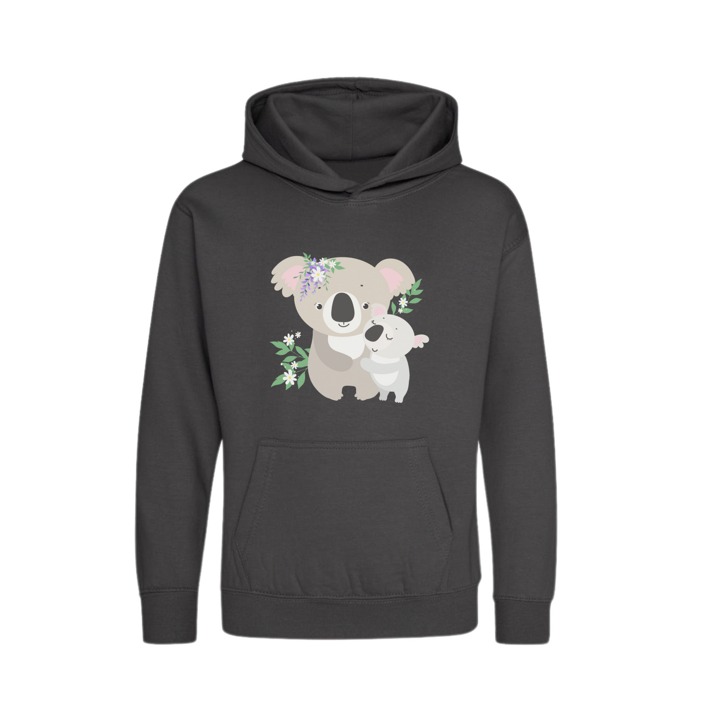 Girls Personalised Mum & Baby Koala Hoodie | 3 - 13 years