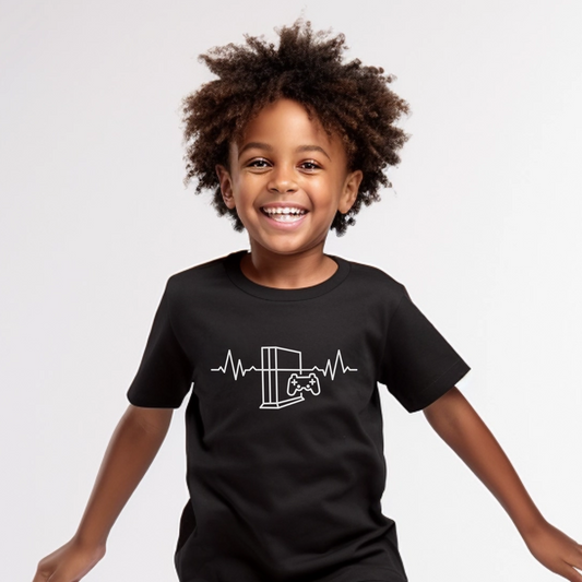 Kids Gaming Heartbeat T-shirt | 3 - 13 years