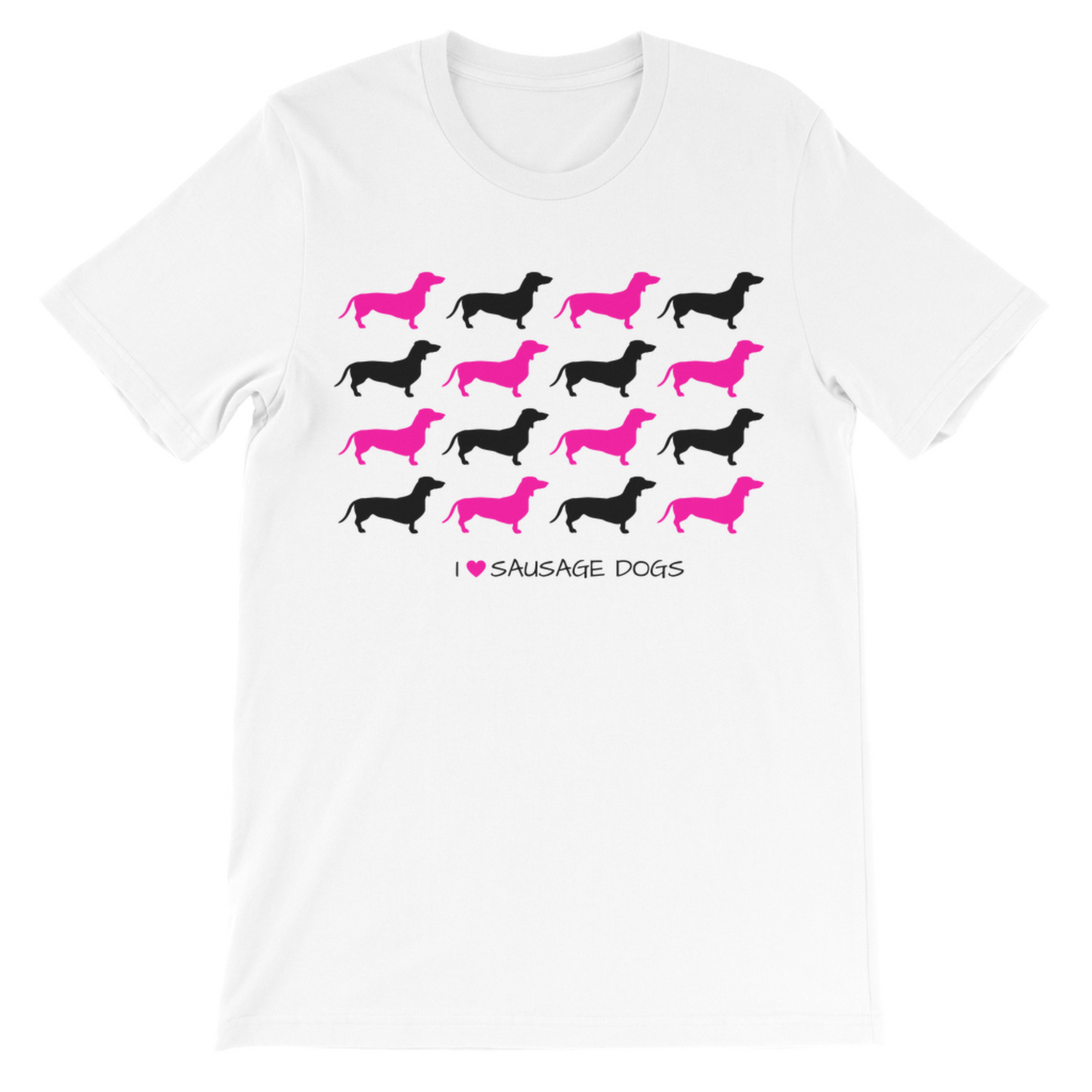 Girls 'I Love Sausage Dogs' T-shirt | 3 - 13 years