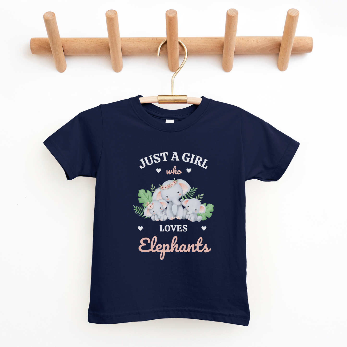 Just a Girl who loves Elephants - Girls T-shirt | 3 - 13 years