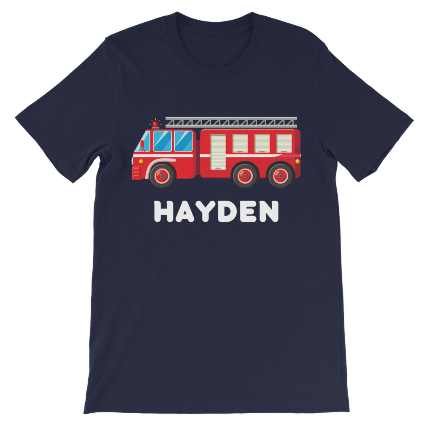 Kids Personalised Fire Engine/Truck T-shirt | 3 - 8 years