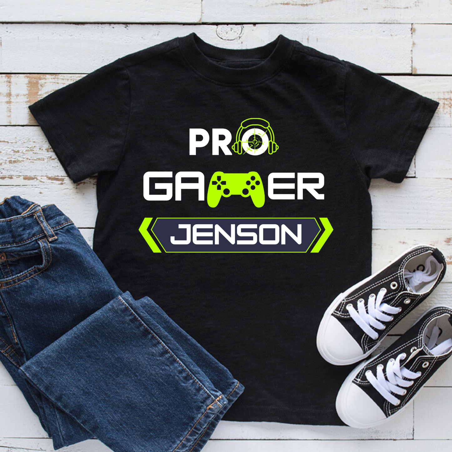 Kids Personalised Pro Gamer T-shirt