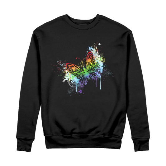 Rainbow Butterfly - Women's Organic Cotton Sweatshirt
