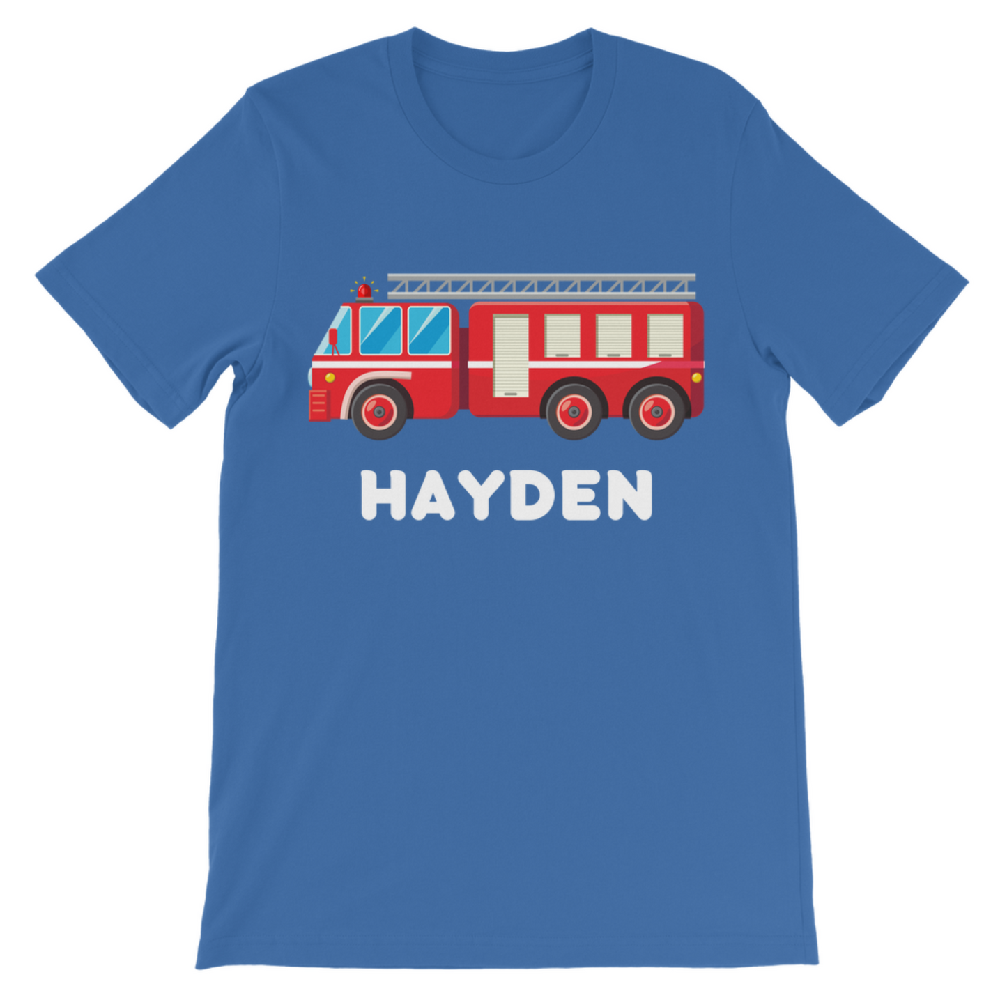 Kids Personalised Fire Engine/Truck T-shirt | 3 - 8 years