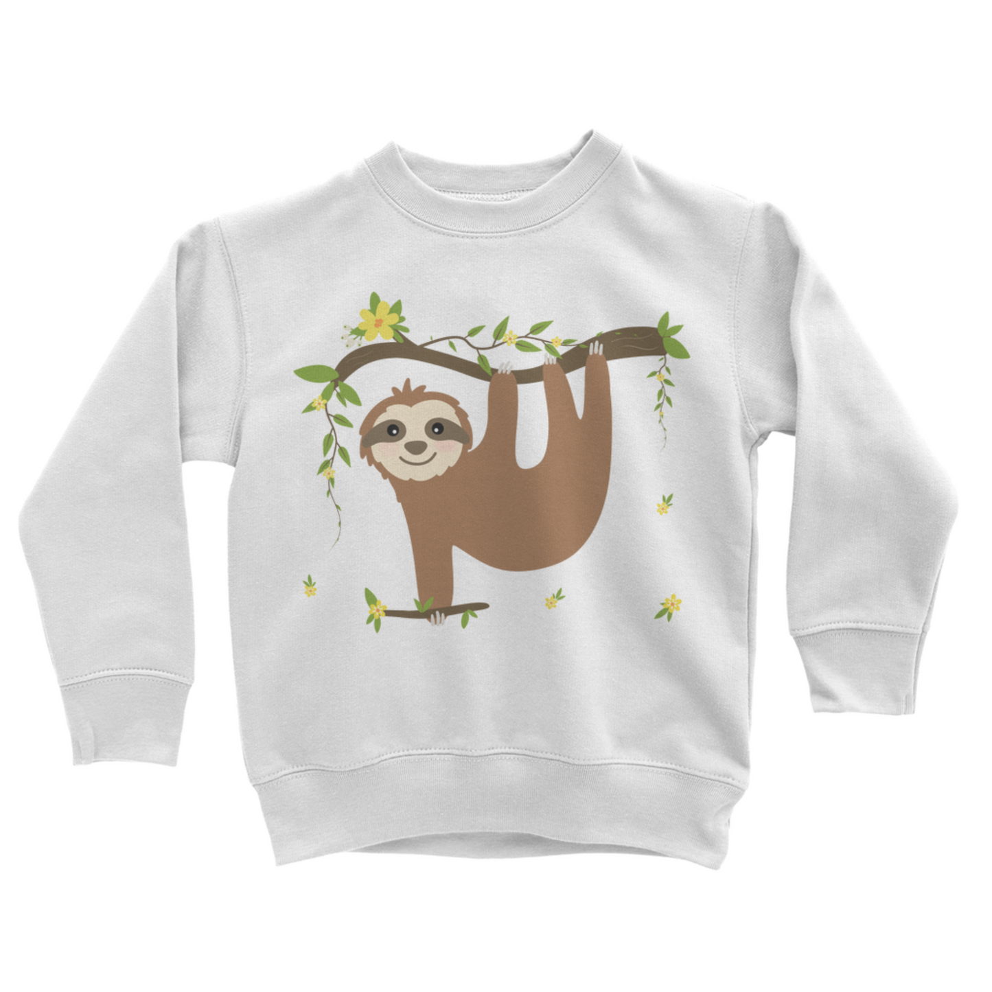 Girls Pretty Sloth Sweatshirt Jumper | 3 - 13 years