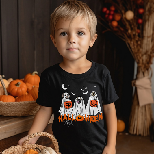 Funny Trick or Treat Dogs - Kids Halloween T-shirt | Unisex 3 - 13 years