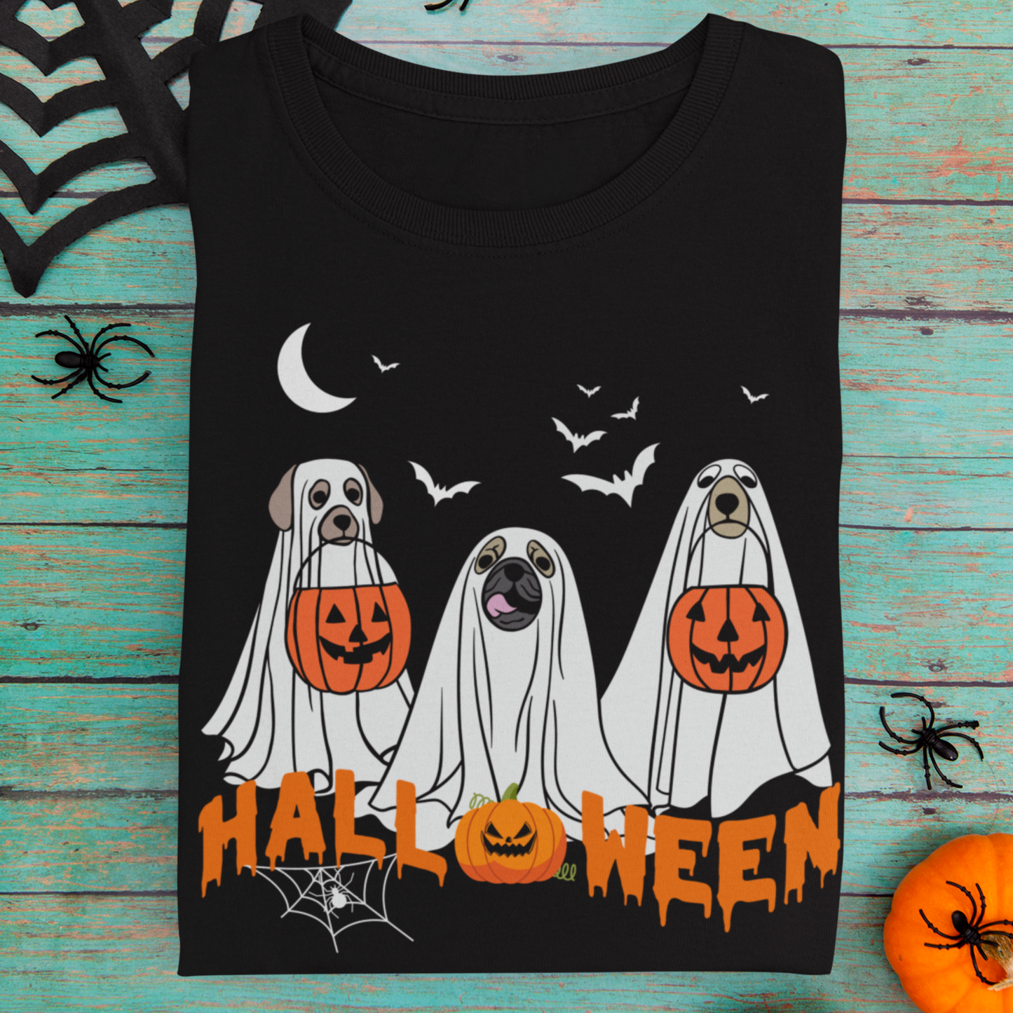 Funny Trick or Treat Dogs - Kids Halloween T-shirt | Unisex 3 - 13 years