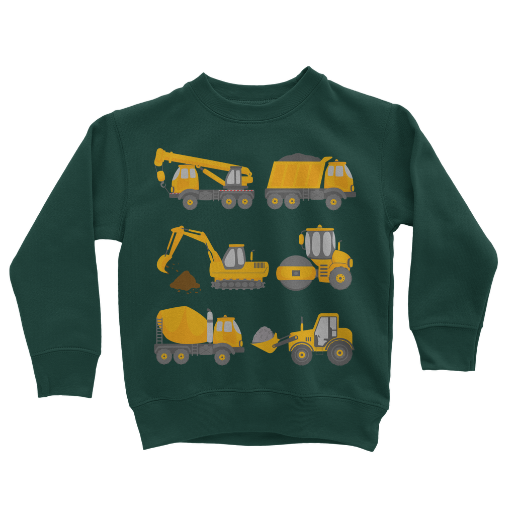 Boys Diggers & Construction Vehicles Sweatshirt