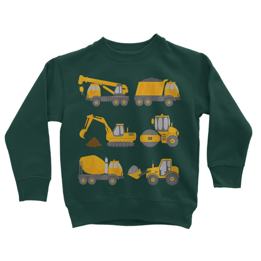 Boys Diggers & Construction Vehicles Sweatshirt