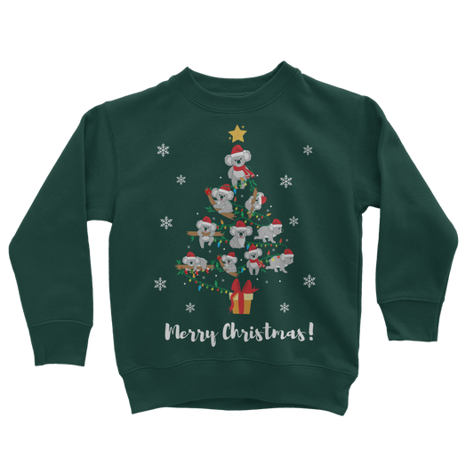 Koala Christmas Tree - Kids Unisex Sweatshirt