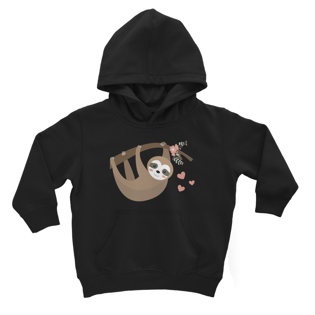 Girls Cute Sloth Pullover Hoodie