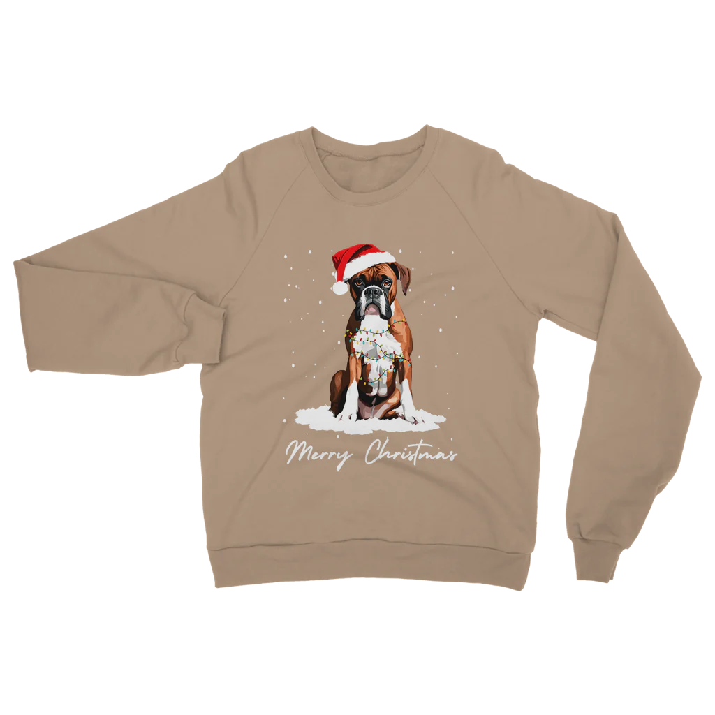 Funny Boxer Dog - Adults Christmas Jumper